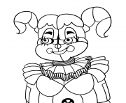Printable baby from fnaf sister coloring pages