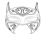Printable Sin Cara Mask coloring pages