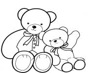 Printable Fancy Teddy Bear with kid coloring pages