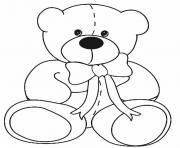 Printable Classic Teddy Bear coloring pages