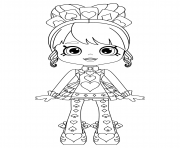 Printable Shopkins Shoppies Queenie Hearts or Queen of Hearts coloring pages
