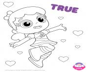 Printable True 1 true and the rainbow kingdom coloring pages