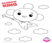Printable Rainbow King 1 true and the rainbow kingdom coloring pages