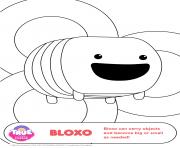 Printable Bloxo 1 true and the rainbow kingdom coloring pages