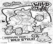 Printable shopkins season 9 wild style 5 coloring pages