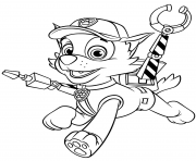 Printable rocky with claws paw patrol coloring pages