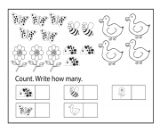 Printable worksheets kindergarten free printable educational counting coloring sheets coloring pages