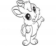 Printable cute easter bunny coloring pages