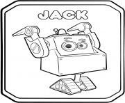 Printable Rusty Rivets Robot Jack coloring pages