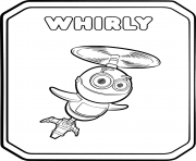 Printable Rusty Rivets Flying Robot coloring pages