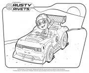 Printable Rusty Rivets dans la voiture coloring pages