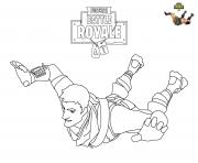 Printable Fortnite Skydiving coloring pages