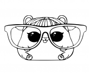 Printable LOL Pet Coloring Page Cherry Hamster coloring pages