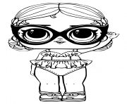 Printable Coloring Page of LOL Doll Vacay Babay coloring pages