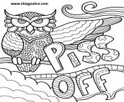 Printable piss off swear word coloring pages