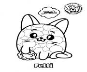 Printable Pikmi Pops Coloring Cat Fetti coloring pages