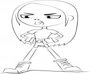 Printable terra teen titans go coloring pages
