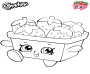 Printable Strawberries shopkins 2019 coloring pages