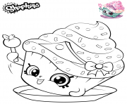 Printable Shopkins Cupcake Princess coloring pages