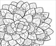 Printable mandala flower for teens coloring pages