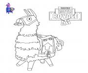 Printable Llama Fortnite coloring pages