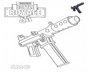 Printable Machine Pistol Fortnite coloring pages