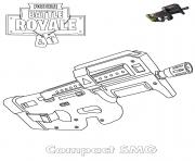 Printable SMG Fortnite coloring pages