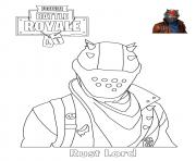Printable Rust Lord Fortnite Battle Royale coloring pages