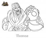Printable Thanos fortnite coloring pages