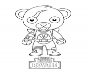 Printable cute mini cuddle team leader fortnite coloring pages