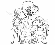 Printable steven universe character coloring pages