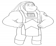 Printable steven universe with a star coloring pages