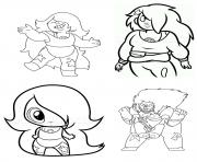 Printable amethyst Chibi Girls Steven Universe coloring pages