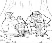 Printable largest gravity falls coloring pages