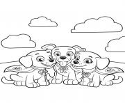 Printable canine companions for independence paw patrol team coloring pages