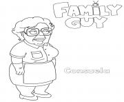 Printable Family Guy Consuela coloring pages