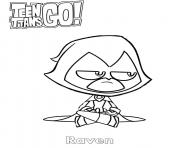 Printable Raven Teen Titans Go coloring pages