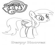 Printable Derpy Hooves MLP coloring pages