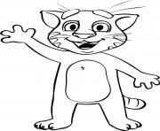 Printable talking tom awesome coloring pages