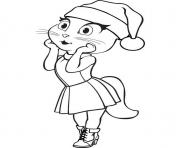 Printable cute angela from talking tom coloring pages