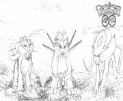 Printable pokemon go legendary coloring pages