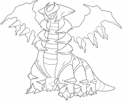 Printable Giratina generation 4 coloring pages