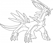 Printable Dialga generation 4 coloring pages