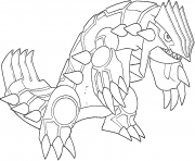 Printable Groudon generation 3 coloring pages