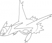 Printable Latios generation 3 coloring pages