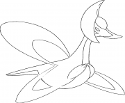 Printable Cresselia generation 4 coloring pages
