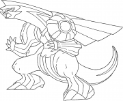 Printable Palkia generation 4 coloring pages