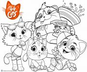 Printable Buffycats 44 Cats coloring pages