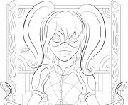 Printable Harley Quinn Super Girls coloring pages