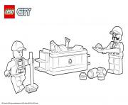 Printable Lego City Garbage Truck coloring pages